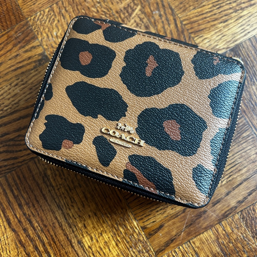 Coach Animal Print Leather Jewellery Box
